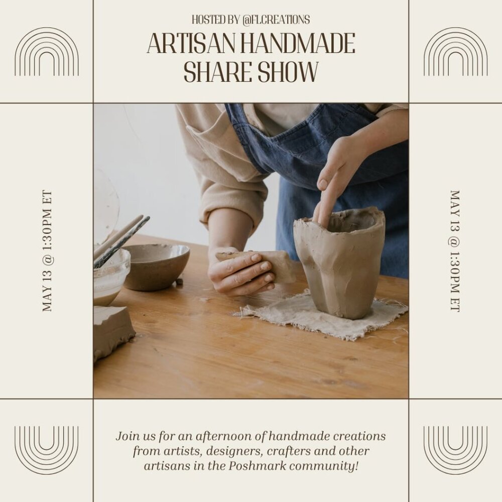 FLCreations Artisan Share Show May 13th at 13:30 ET - Come live with me !
